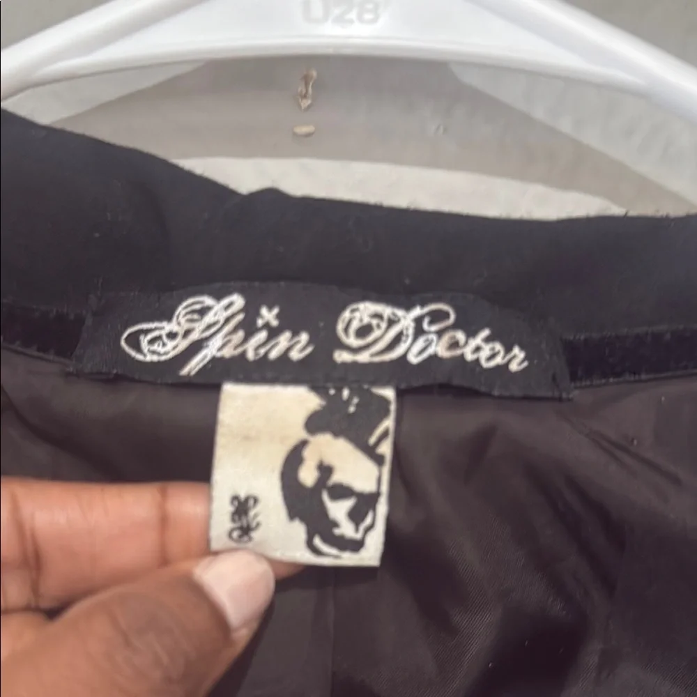 Spin doctor Black Ruffled Tiered Steampunk Blazer goth witchy Beatrice waistcoat - Picture 7 of 14